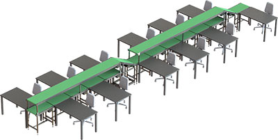 Üretim, Test ve İşlem Konveyörleri Otomasyonu