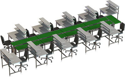 Üretim, Test ve İşlem Konveyörleri Otomasyonu